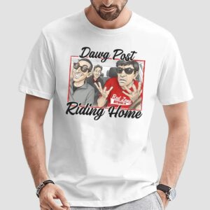Dawg Post Riding Home Red Zone Athens GA T Shirt