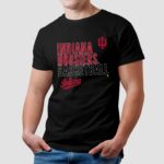 Indiana Basketball 2025 Text Logo Overlay T Shirt