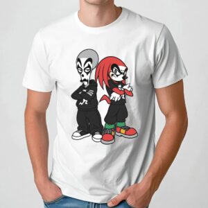 Insane Clown Posse x Knuckles the Echidna Sonic The Hedgehog T Shirt