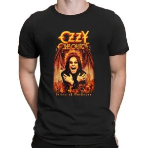 Black Sabbath Ozzy Osbourne Prince Of Darkness Demon Wing 1948 2025 T Shirt