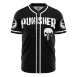 The Punisher Marvel Skull Button Up Baseball Jersey