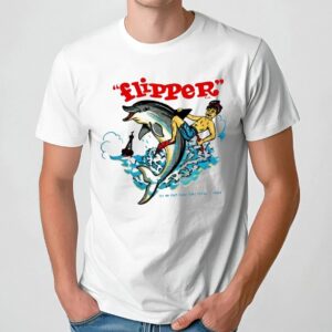 Flipper Dolphin 1969 Ivan Tors Films Vintage T Shirt