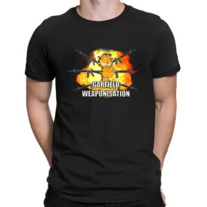 Garfield Weaponisation Gun T Shirt