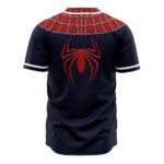 Spider Man Marvel Superhero Red Blue Web Pattern Cosplay Graphic Baseball Jersey