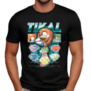 Tikal The Echidna Sonic The Hedgehog The 7 Emeralds Are The Servers Chaos Is Power, Enriched By The Heart T Shirt