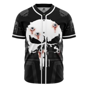 The Punisher Cosplay Marvel Baseball Jersey