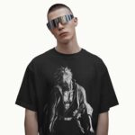 Demon Slayer Sanemi Shinazugawa Black And White Anime T Shirt