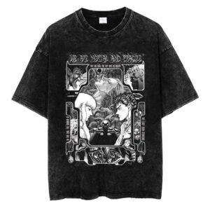Berserk Guts We Are Mortal And Fragile They Are Ideal For They Have No Desires Manga Panel Vintage T Shirt