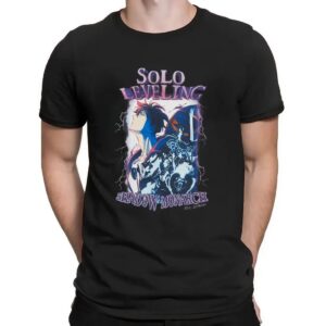 Solo Leveling Sung Jinwoo Shadow Monarch Graphic T Shirt