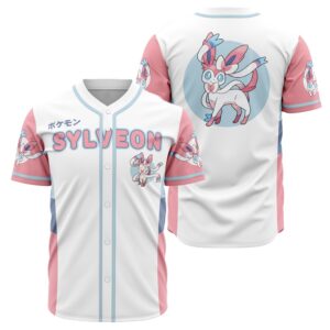 Sylveon Eeveelution Pokemon Baseball Jersey