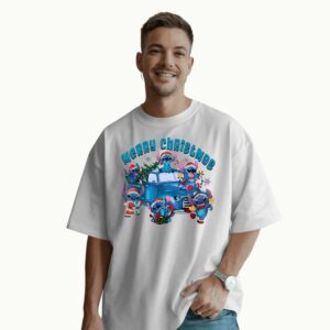 Stitch Merry Christmas 2025 Truck T Shirt