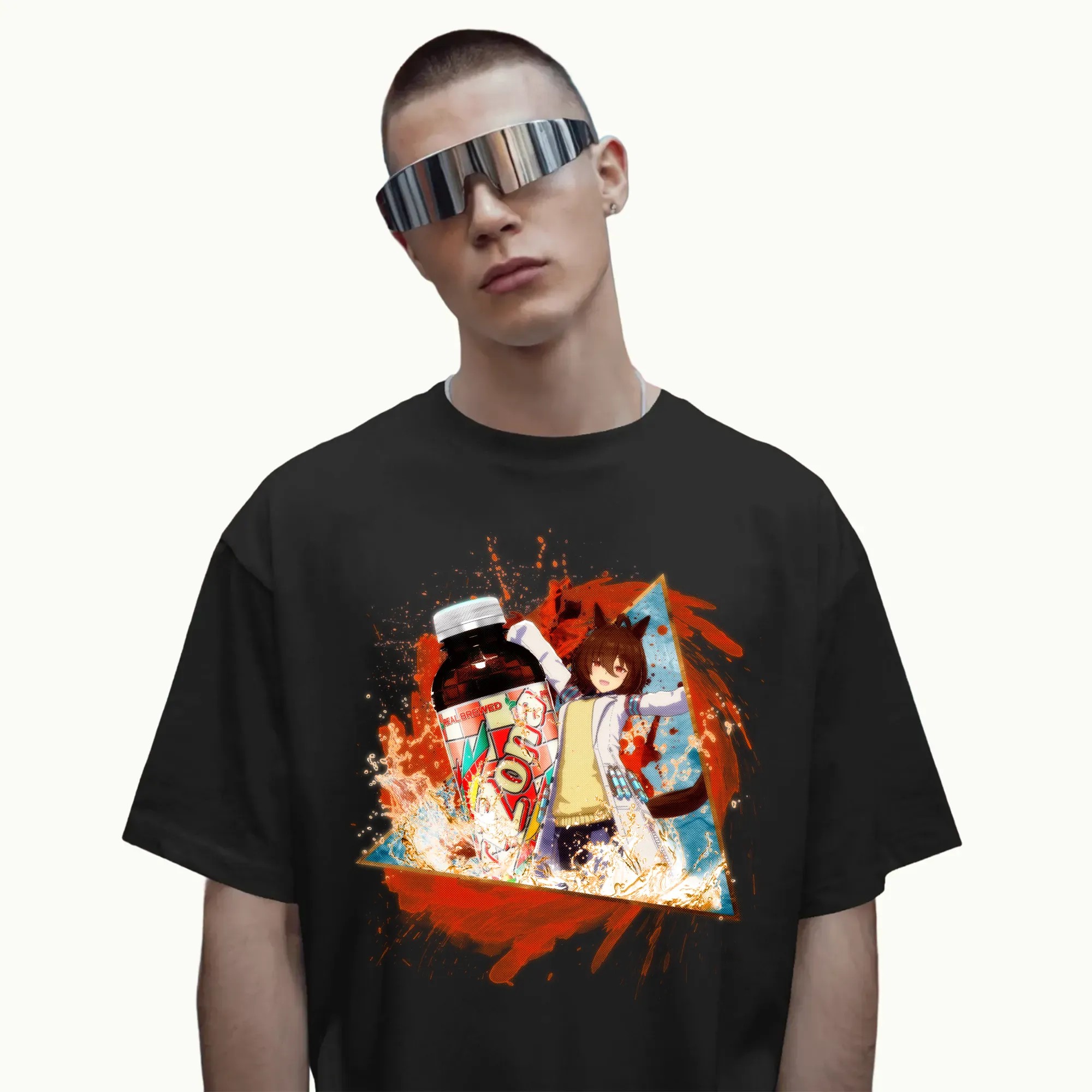 Agnes Tachyon Uma Musume Real Brewed Arizona Iced Tea Anime Mashup T Shirt