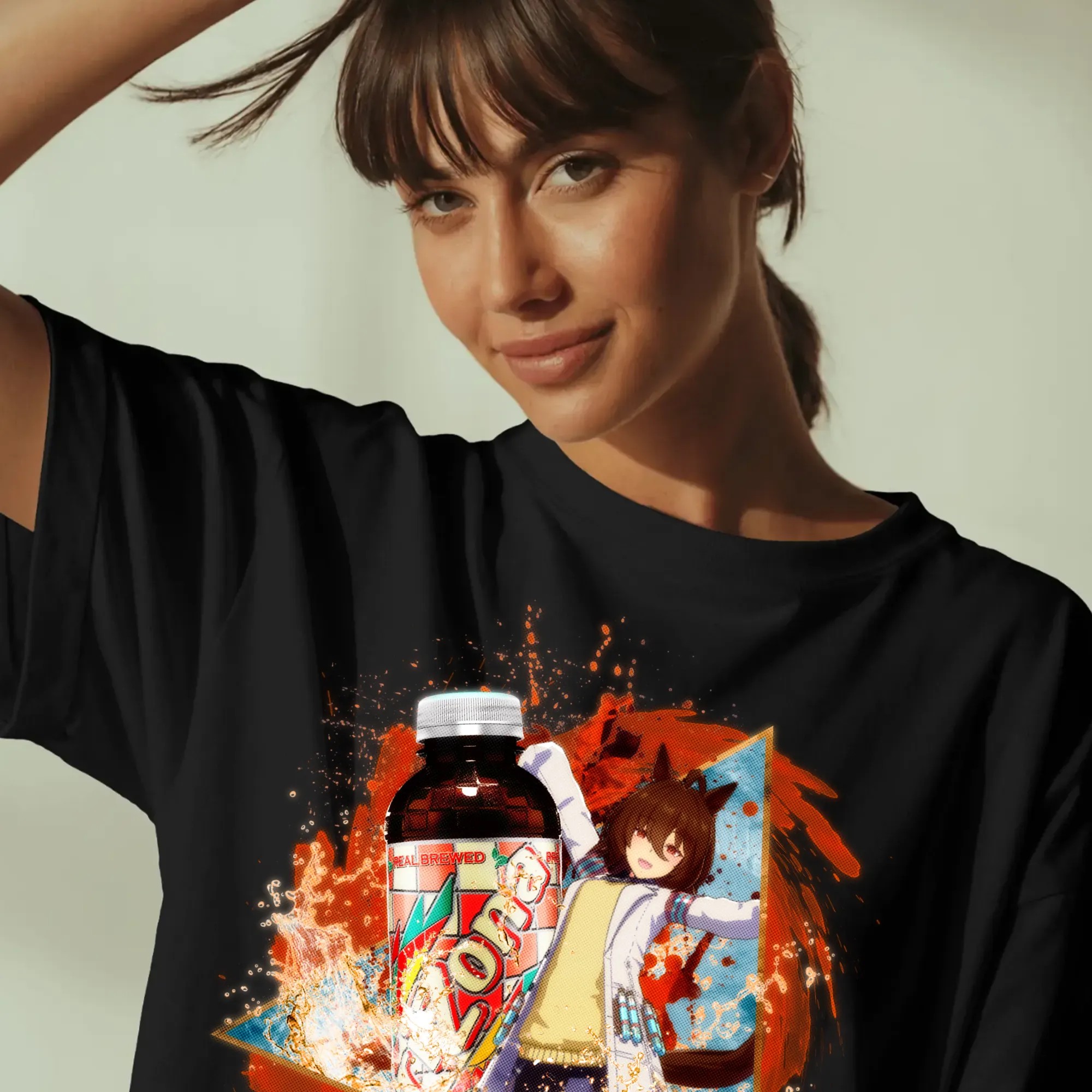 Agnes Tachyon Uma Musume Real Brewed Arizona Iced Tea Anime Mashup T Shirt