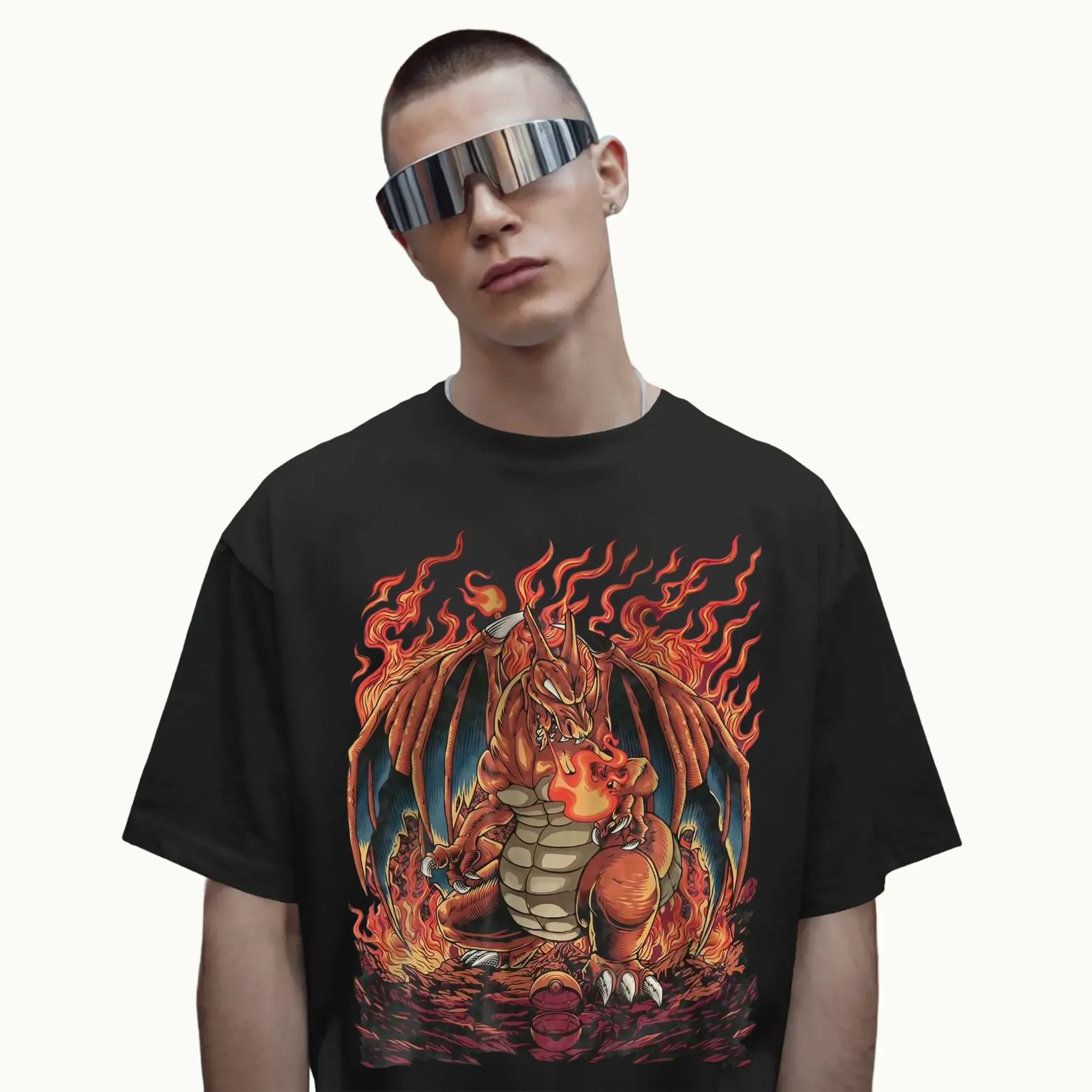 Charizard Pokemon Anime Vintage T Shirt for Fans