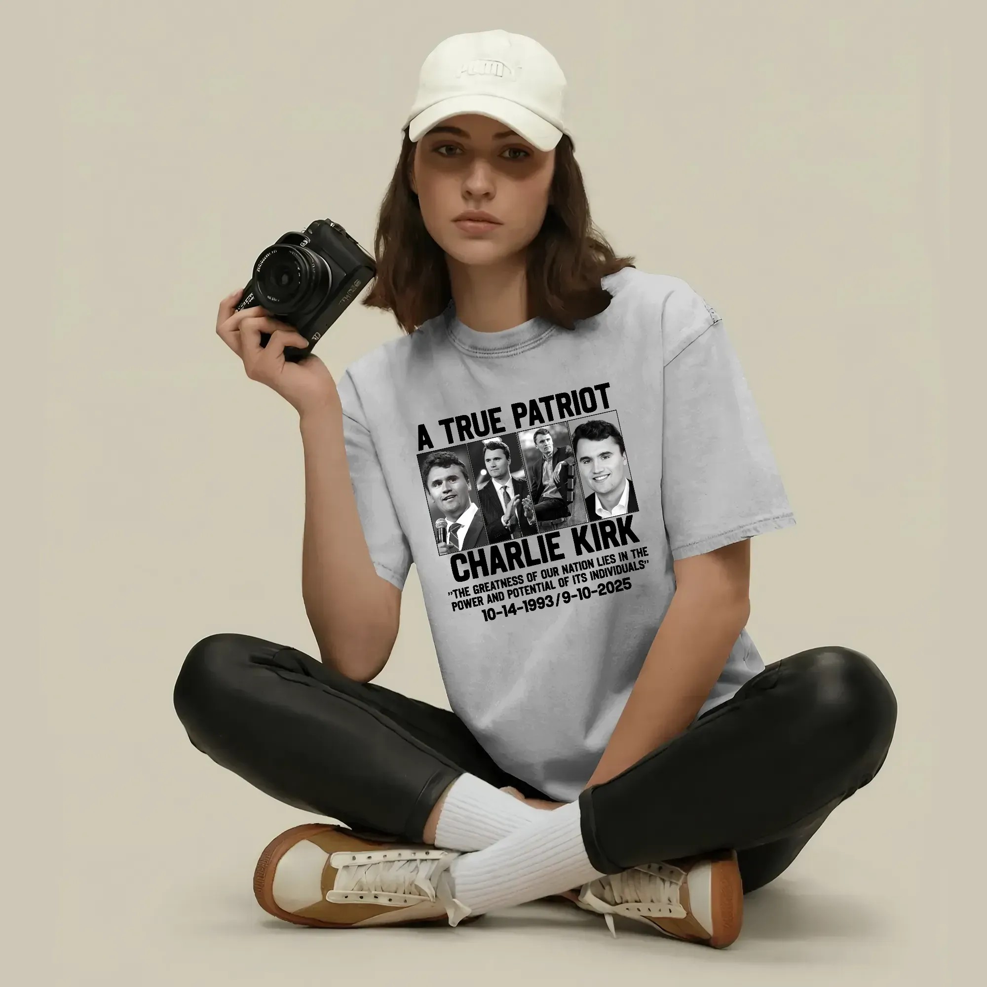 Charlie Kirk A True Patriot The Greatness Of Our Nation Lies In The Power And Potential Of Its Individuals 1993 2025 T Shirt