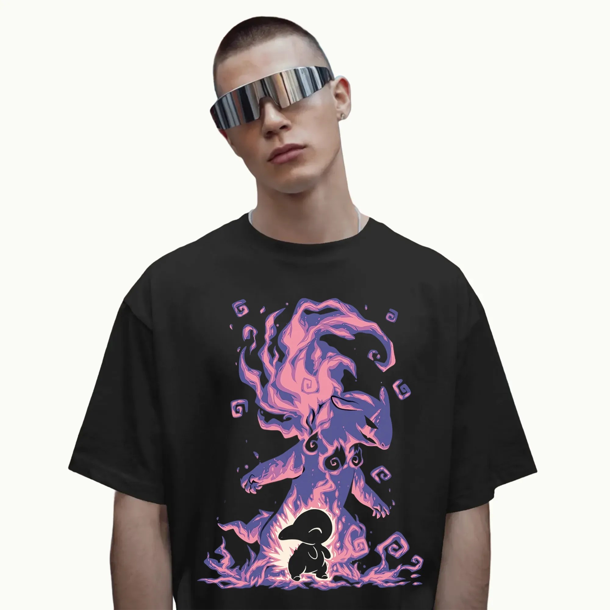 Cyndaquil Typhlosion Vintage Pokemon Anime T Shirt