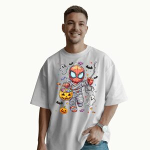 Spider Halloween Cute Chibi Superhero Trick Or Treat Spooky Season T Shirt