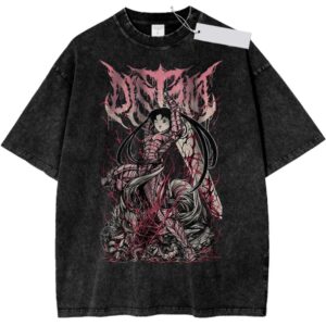 Sailor Moon Usagi Tsukino Vintage Anime Berserk Parody Washed Tee