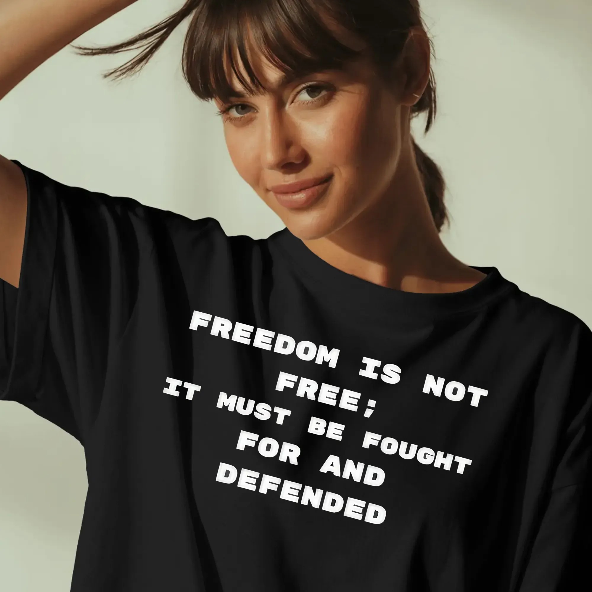 Freedom Is Not Free It Must Be Fought For And Defended Charlie Kirk 2025 T Shirt