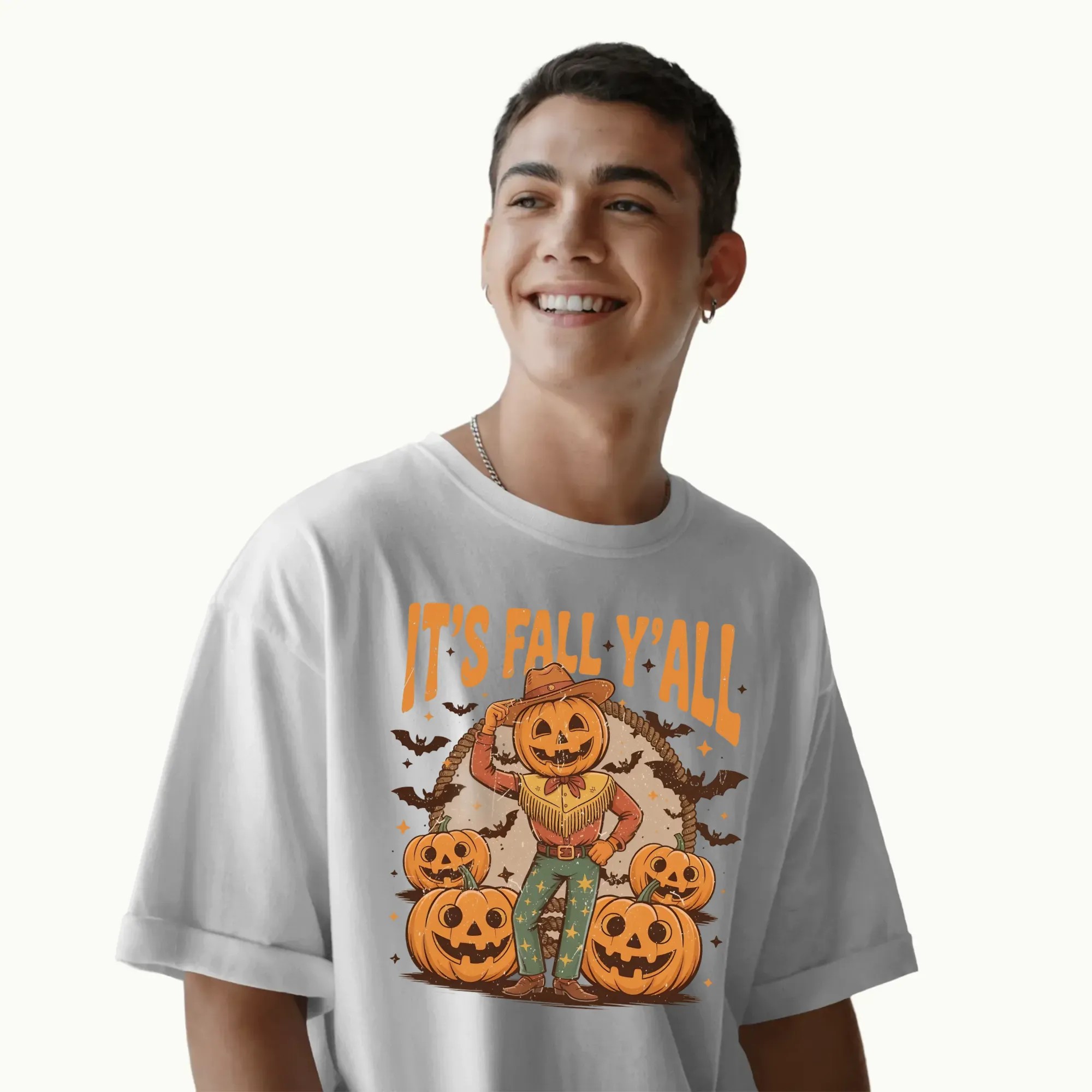 It's Fall Y'all Pumpkins Halloween Pumpkin Cowboy Western Halloween Fall Season T Shirt