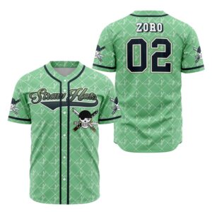 Straw Hats Zoro One Piece Baseball Jersey