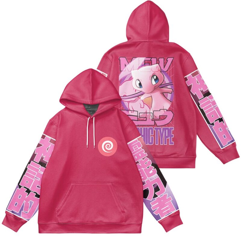 Mew Pokemon Streetwear 3D Hoodie