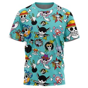 Strawhats Jolly Roger One Piece 3D T Shirt