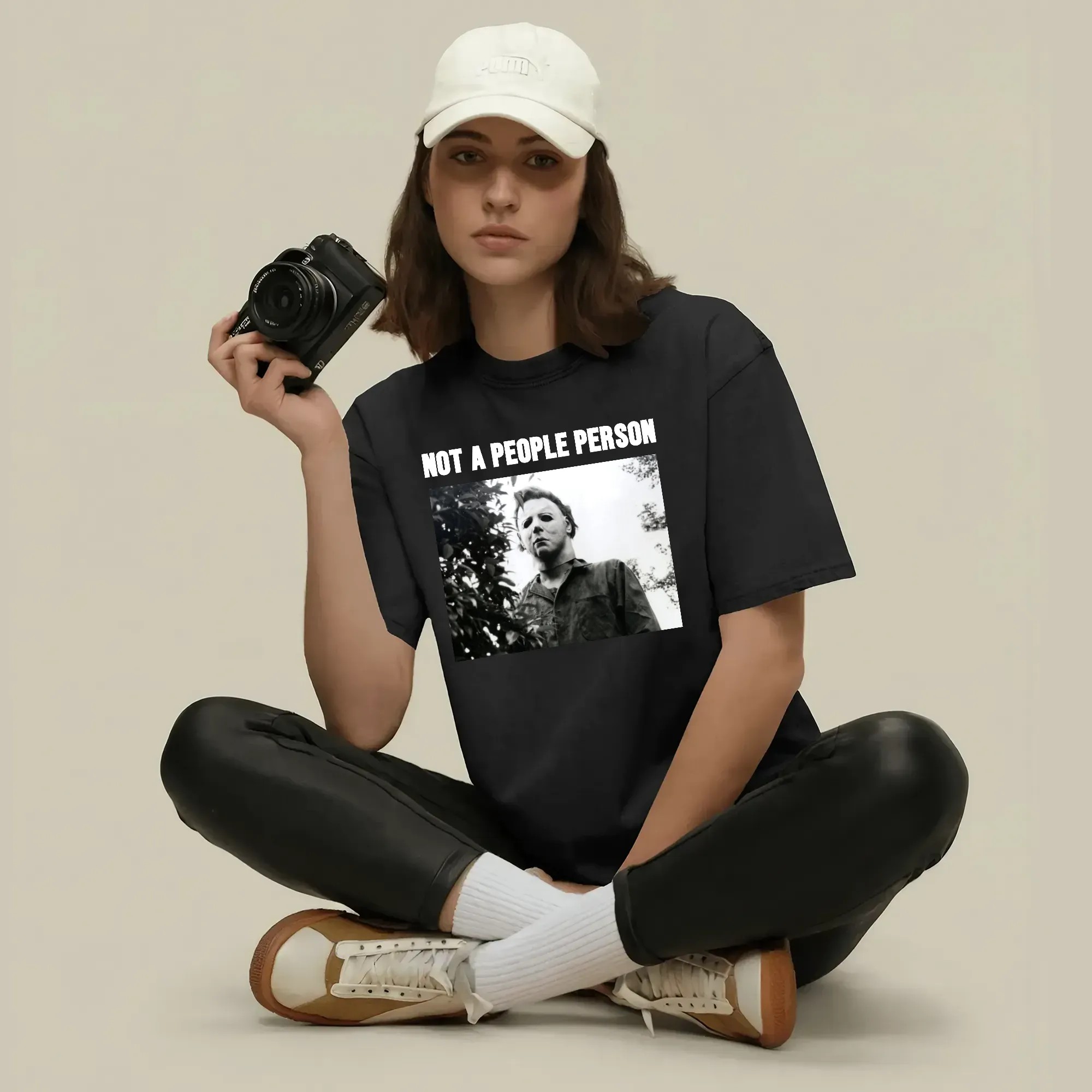 Not A People Person Michael Myers Horror Movie Character T Shirt