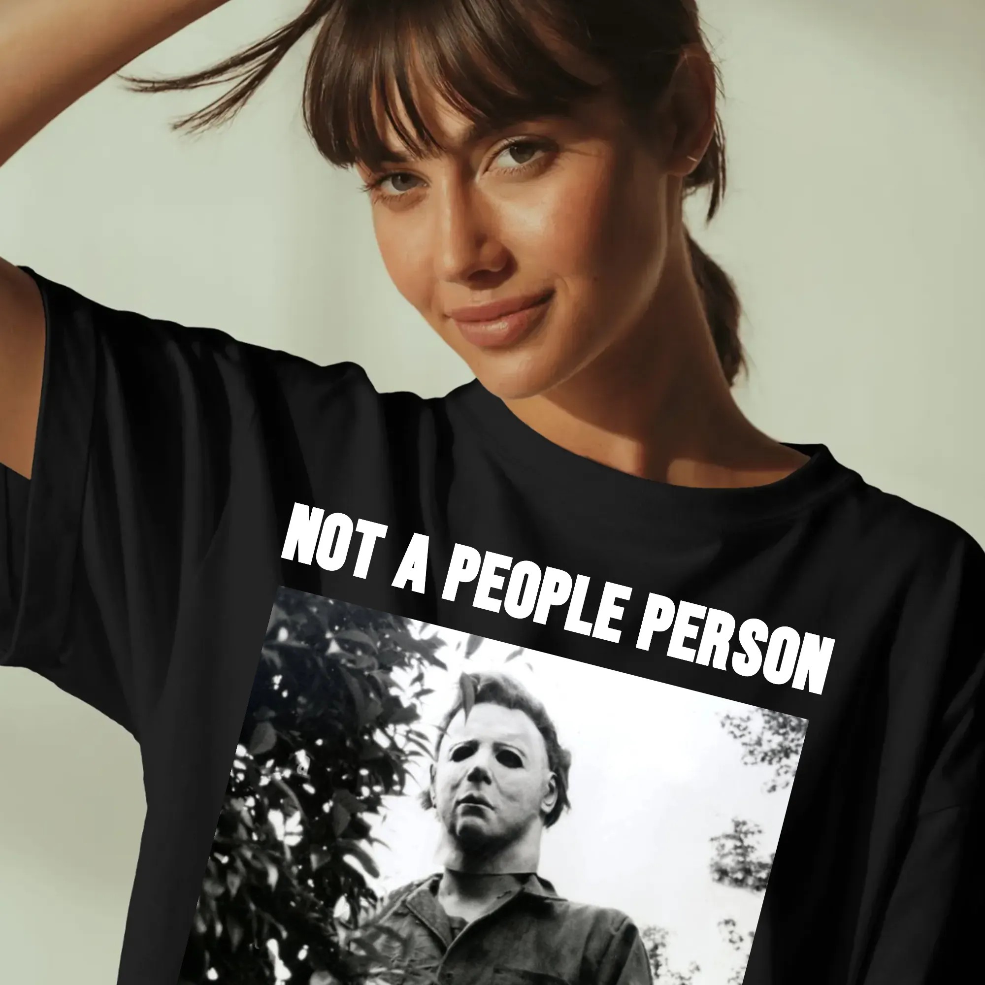 Not A People Person Michael Myers Horror Movie Character T Shirt