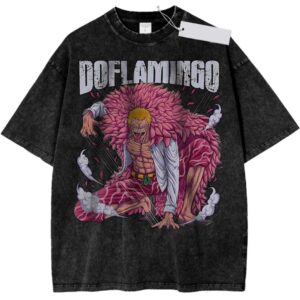 Donquixote Doflamingo One Piece Anime Vintage Washed Tee