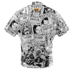 Wanted Aloha Strawhat One Piece 3D Button Up Hawaiian Shirt