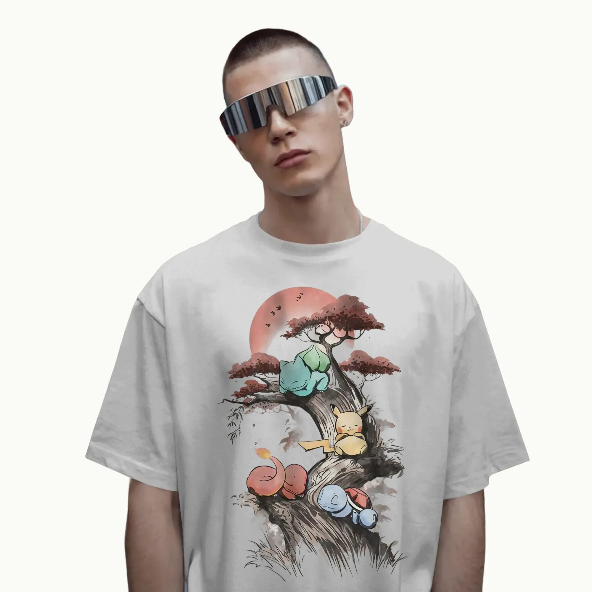 Pokemon Bulbasaur, Squirtle, Charmander Anime Vintage T Shirt
