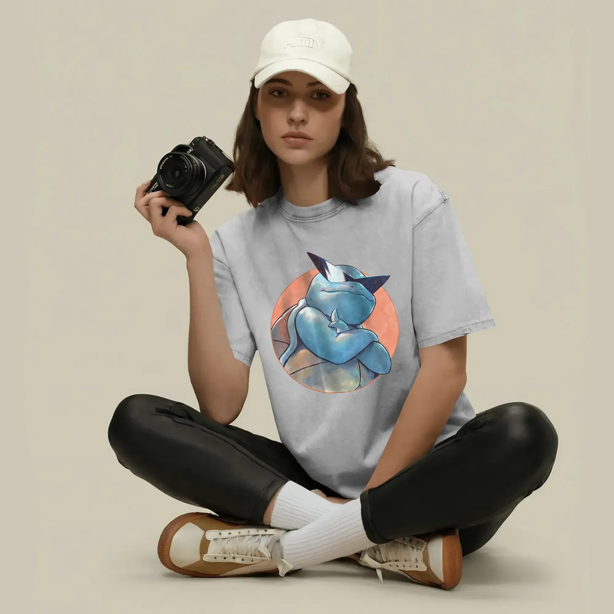 Pokemon Squirtle Vintage T Shirt, Anime PKM Shirt for Fans