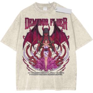 demonio fleur Nico Robin One Piece Anime Washed Tee