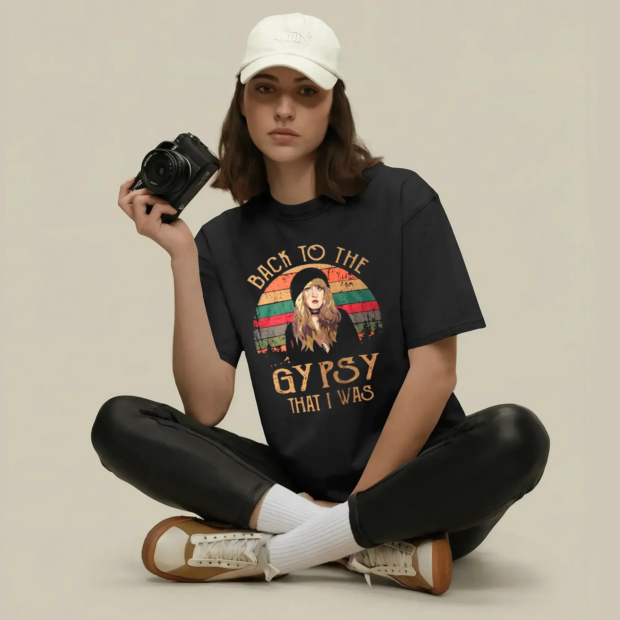 Stevie Nicks Back To The Gypsy That I Was Boho 70s Rock T Shirt