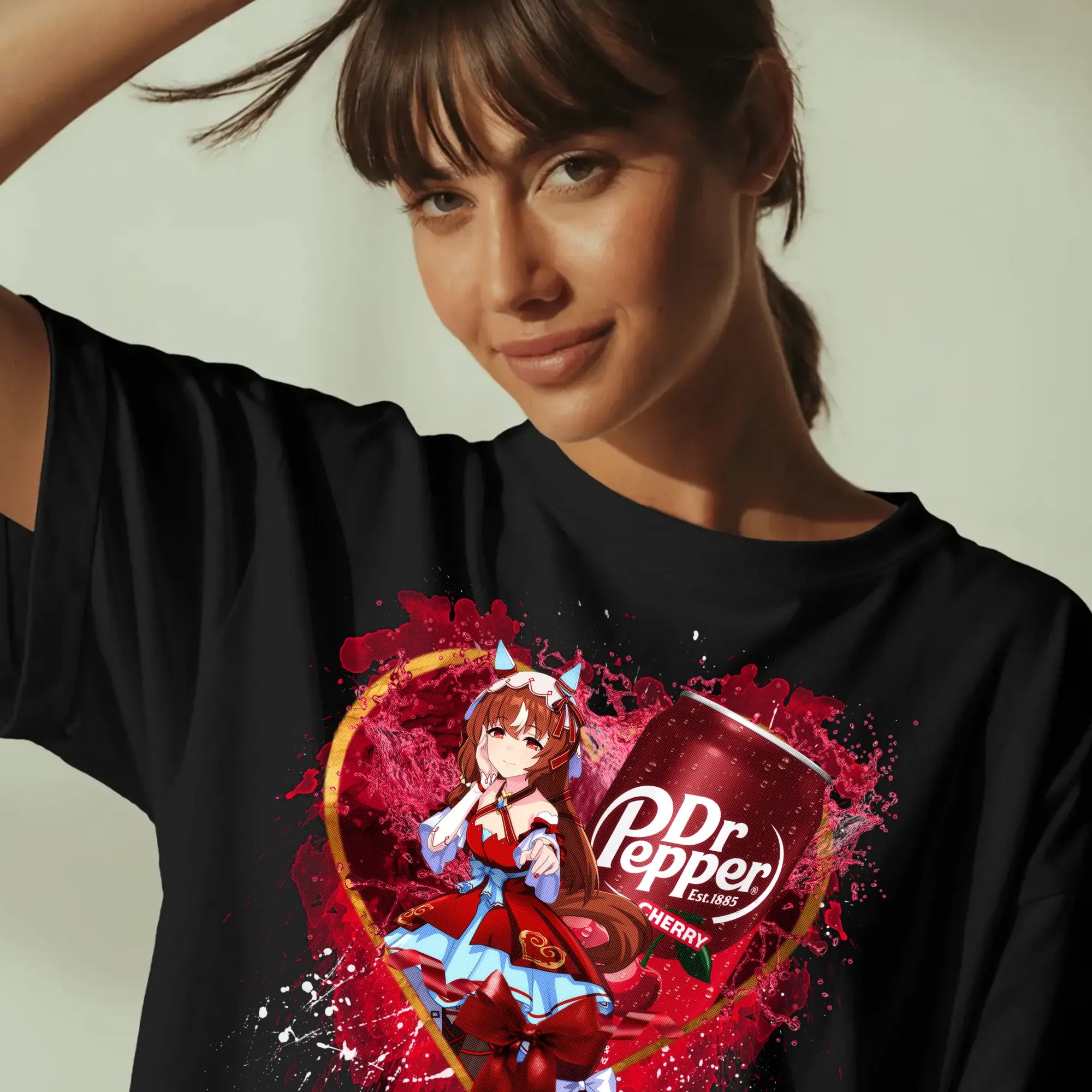 Still in Love Uma Musume Pretty Derby Dr Pepper Cherry Drink Anime Mashup T Shirt