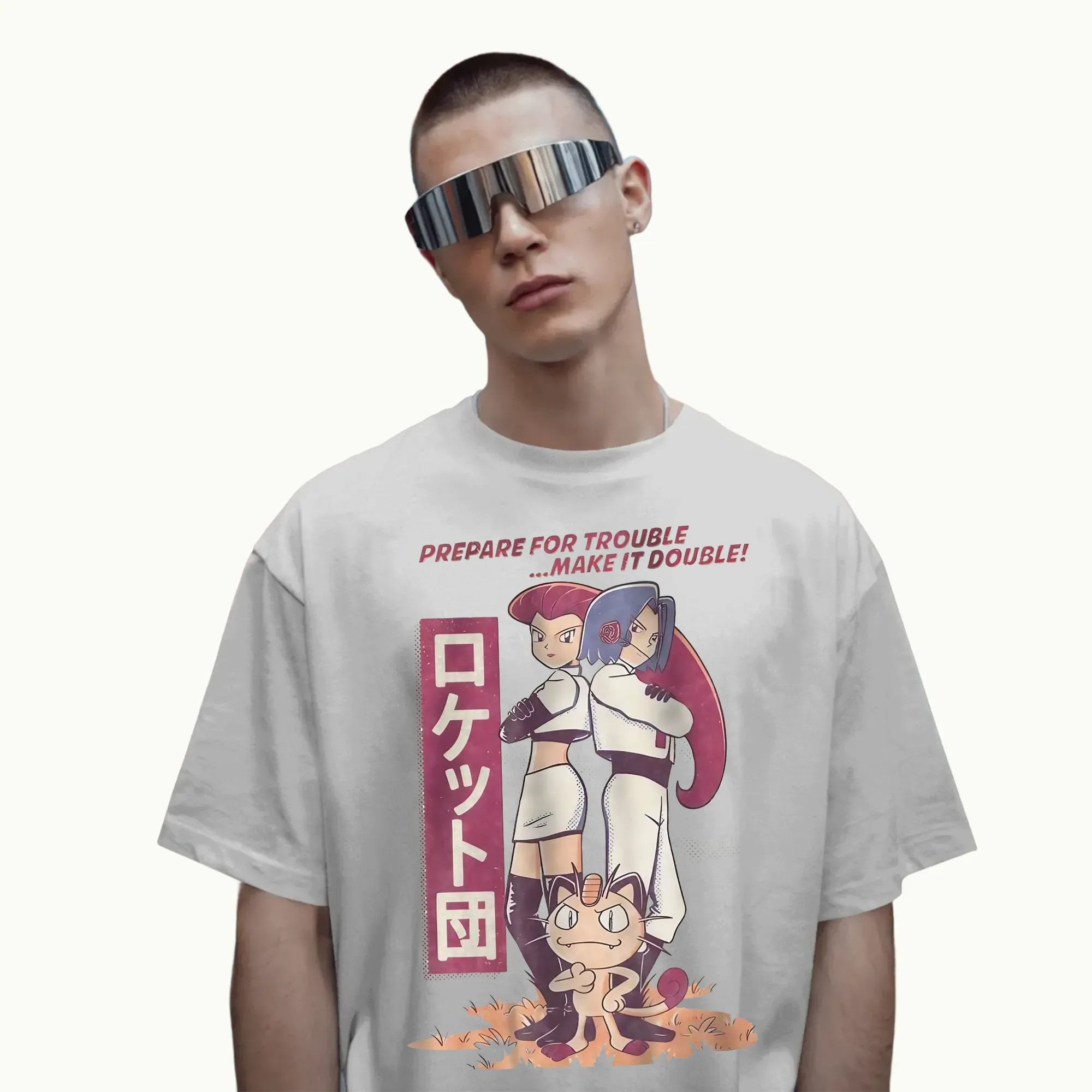 Team Rocket Vintage Pokemon T Shirt, Anime T-Shirt for Fans