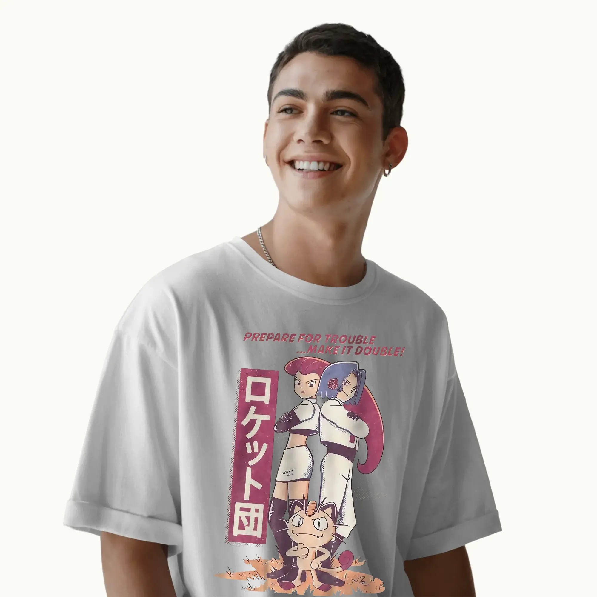 Team Rocket Vintage Pokemon T Shirt, Anime T-Shirt for Fans