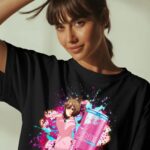 Smart Falcon Uma Musume Red Bull The Pink Edition Sugarfree Wild Berries Energy Drink Anime Mashup T Shirt