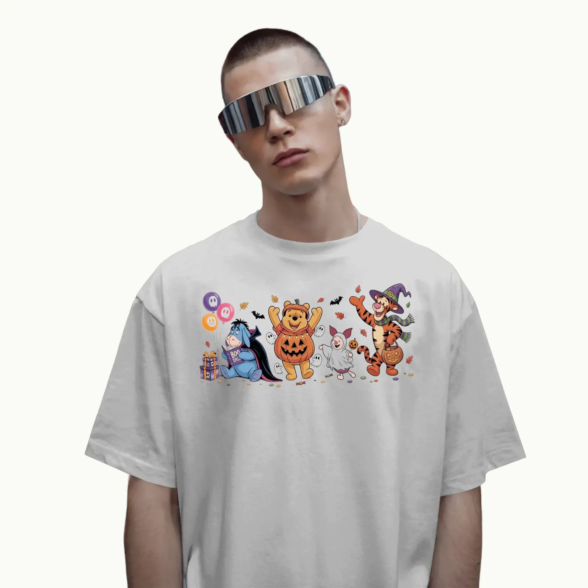 Winnie The Pooh Bear and Friends Halloween Costume Trick Or Treat Spooky Season T Shirt