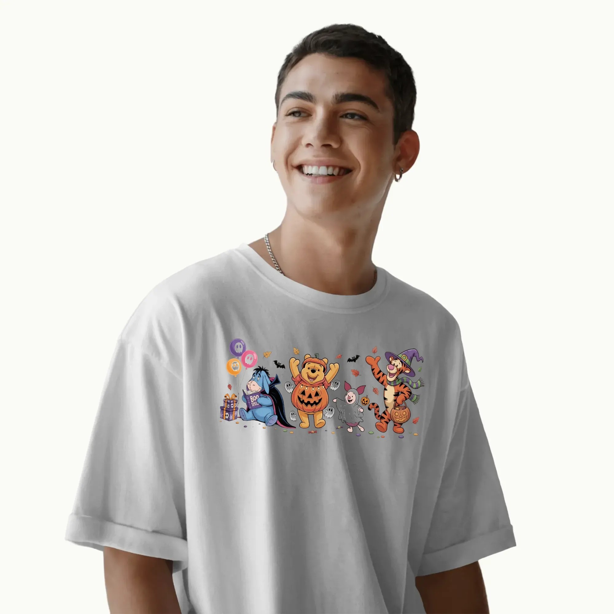 Winnie The Pooh Bear and Friends Halloween Costume Trick Or Treat Spooky Season T Shirt