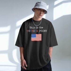 Charlie Kirk This Is The Turning Point Flag T Shirt