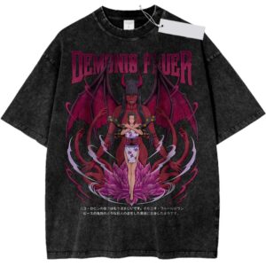 demonio fleur Nico Robin One Piece Anime Washed Tee