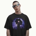 Wednesday Addams Gothic Umbrella Rain Dark Aesthetic Halloween T Shirt