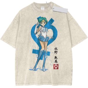 Sailor Mercury Anime Vintage Sailor Moon Wahed Tee