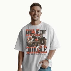 Rule The Jungle Joe Burrow Higgins Chase Cincinnati Bengals T Shirt