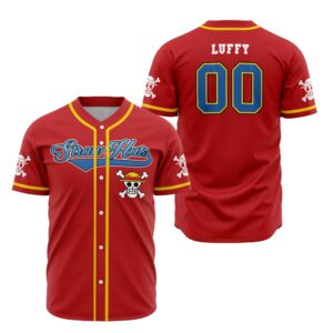 Strawhats Luffy One Piece Baseball Jersey