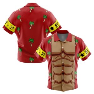 Franky 2 Muscle One Piece Button Up Hawaiian Shirt