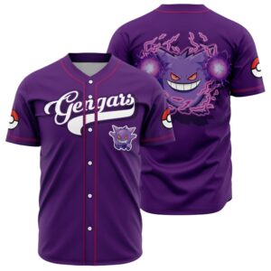 Gengars Pokemon Baseball Jersey