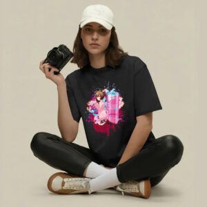 Smart Falcon Uma Musume Red Bull The Pink Edition Sugarfree Wild Berries Energy Drink Anime Mashup T Shirt